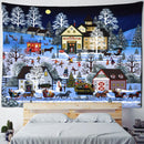 GobekUsa Christmas Fireplace Tapestry Wall Hanging Home Decor