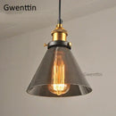 GobekUsa Industrial Glass Pendant Light for Modern Home Decor