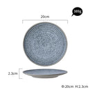 GobekUsa Ceramic Dinner Plate Set - Stone Inspired Design