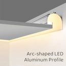 GobekUsa 1m Trimless LED Aluminum Profile for Hidden Backlighting Linear Strip Light