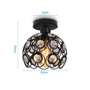 GobekUsa Iron Cage Ceiling Light Modern Nordic Retro Black Loft E27 Home Lighting