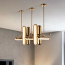 GobekUsa Gold Iron Glass Chandelier for Dinning Room - Art Deco Lighting