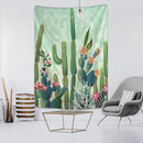 GobekUsa Cactus Tropical Plant Tapestry Wall Hanging for Children's Room Hippie Cartoon Home Decor