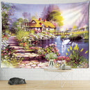 GobekUsa Forest Tapestry - 3D Printed Polyester Wall Hanging for Bohemian Home Decor