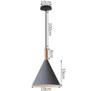 GobekUsa Industrial Gray Pendant Light with LED for Living Room, Foyer - Modern Luminaire