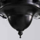 GobekUsa 52" Luxury Crystal Ceiling Fan with Lights, Remote Control, DC Motor Wood Fan