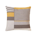 GobekUsa Geometric Embroidery Pillow Cover 45x45cm/30x50cm Yellow Pink Abstract Design