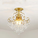 GobekUsa Gold/Black Crystal Pendant Chandelier for Wedding Decor and Luxury Home Lighting