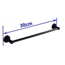 GobekUsa Matte Black Wall Mounted Towel Bar - Modern Bathroom Accessories Holder