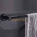 GobekUsa Matte Black Wall Mounted Towel Bar - Modern Bathroom Accessories Holder