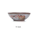 GobekUsa Japanese Style Handmade Fortune Cat Ceramic Bowl - Eco-Friendly Porcelain Bowl