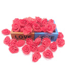 GobekUsa Handmade Foam Rose Flower Heads | 100Pcs Wedding Craft Decoration