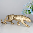GobekUsa Black Panther Resin Geometric Statue Decor Ornament