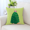 GobekUsa Cactus Hand Painting Decorative Pillowcase for Sofa, Chair Cushion Home Decor