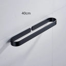 GobekUsa Aluminum Towel Holder Matte Black Wall Mounted Towel Bar in Various Sizes