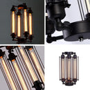 GobekUsa Industrial 8-Head Hanging Pendant Lamp for Cafe Dining Room and Bar