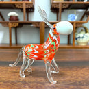 GobekUsa Hand-blown Glass Donkey Figurine: Modern Miniature Paperweight & Home Decor Accessory