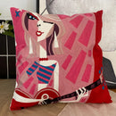 GobekUsa Abstract Embroidery Pillowcase 45x45cm Picasso Decorative Throw Pillows Sofa & Car