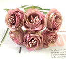 GobekUsa Artificial Peony Tea Rose Camellia Silk Flowers for Home Garden Wedding