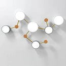 GobekUsa LED Wood Ceiling Chandelier for Living Room, Bedroom, Kids Room Decor