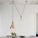 GobekUsa Industrial Metal Pendant Light Kitchen Adjustable Designer LED Dinning Room Decor