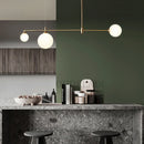 GobekUsa Glass Ball Chandelier LED Light Fixture for Dining Room Bedroom Kitchen Island
