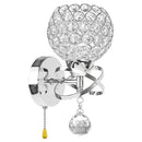 GobekUsa Crystal Wall Lamp Sconce E14 Retro Industrial Light Fixture for Home Living Room