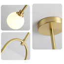 GobekUsa Glass Ball Pendant Lights with U-Shaped Metal Rod - Nordic Modern Design