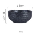 GobekUsa 6/7 Inch Ceramic Ramen Bowl - Large Soup Noodle Bowl for Kitchen and Hotel Use