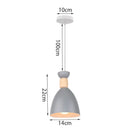 GobekUsa Industrial Gray Pendant Light with LED for Living Room, Foyer - Modern Luminaire