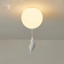 GobekUsa Cartoon Bear Ceiling Light for Kids' Rooms, LED Fixture Bedroom Decor