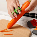 GobekUsa Fruit Peeler Slicer Double Fingers Opener Cutter Stainless Blade Kitchen Gadget