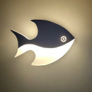 GobekUsa LED Fish Shape Wall Lamp Modern Creative Acrylic Decor for Indoor Spaces