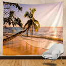 GobekUsa Beach View Mandala Tapestry - Boho Wall Decoration for Hippie Vibes