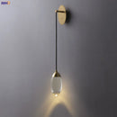 GobekUsa Crystal LED Wall Light: Modern Luxury Nordic Home Lighting for Bedroom, Stair, Beside Lamp