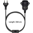 GobekUsa LED Pendant Light Fixture with E27 Lamp Base Holder and Switch
