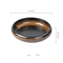 GobekUsa Ceramic Kimchi Plate - 6inch Round Dish - Solid Glaze