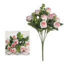 GobekUsa 5-Fork 11 Roses Bouquet for Home Decor – Small Fresh Korean Style Simulation