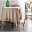 GobekUsa Gold Velvet Wedding Table Cloth - Premium American Retro Decor