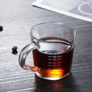 GobekUsa Glass Espresso Milk Jug With Handle: Heat-resisting, Double/Single Mouth, Glass Scale Measure Mugs