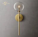 GobekUsa LED Glass Globe Wall Sconce Modern Indoor Light Fixture Decoration Bedroom Living Room
