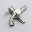 GobekUsa Double Faucet Wall Mount Mop Faucet for Outdoor and Kitchen Use