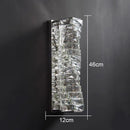 GobekUsa Gold Chrome Crystal Wall Sconce LED Lamp for Living Room Bedroom TV Background Lighting