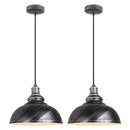 GobekUsa Industrial Loft Iron Pendant Lights for Dining Room, Cafe, Kitchen - Set of 2