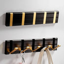 GobekUsa Aluminum Folding Robe Hook Black Gold Wall Mount Towel Hanger Kitchen Door Hook