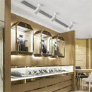 GobekUsa Black White LED GU10 Track Lamps for Shop Rail, Aluminum Spotlights for Clothing Store