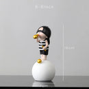 GobekUsa Bubble Gum Blowing Character Statue for Modern Home Decor