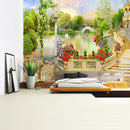 GobekUsa Green Plant Landscape Tapestry | Boho Wall Hanging for City Castle Hill