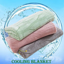 GobekUsa Bamboo Knitted Cooling Blanket - Queen Size
