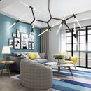 GobekUsa Gold LED Chandelier: Modern Nordic Lighting Fixture for Indoor Decor.